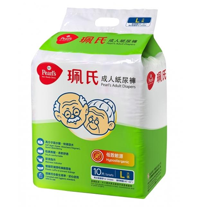 Paedex Adult Diapers, size L, 10 count