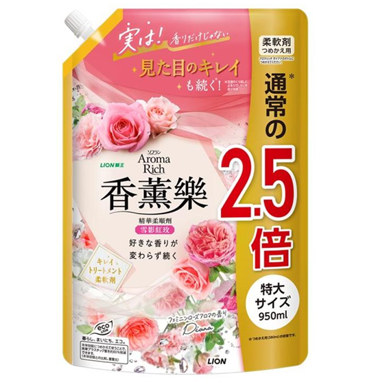 香薰樂柔順劑-雪影紅玫 950ml