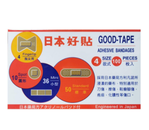 日本好貼藥水膠布 4款式 100枚