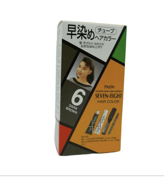 早染速染髮劑 (6號深棕色)