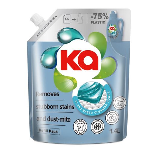 王子KA超濃縮抗菌洗衣液 （抗菌除蟎 1.38L+補充裝1.4L)