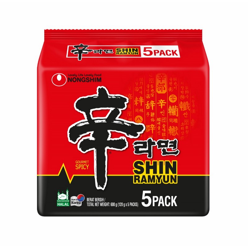農心韓國版辛辣麵 (5x120GM)